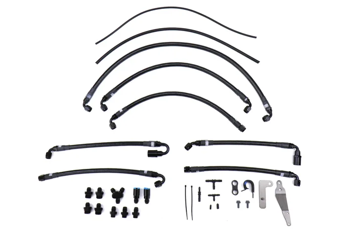 08-14 WRX/ 08-21 STI Fuel Line Kit IAG Performance PTFE use w/ COBB Flex Fuel Sensor