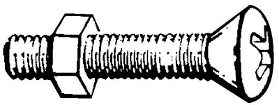 10-24X1 PHIL OH SS M/SCREW W/
