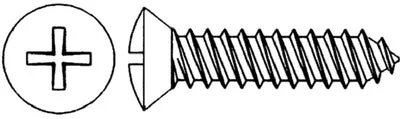 12X1 PHIL OH SS TAP SCREW 4/C
