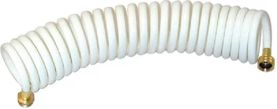 15’WHTE WASH DOWN COILED HOSE
