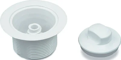 2 TUB STRAINER W/STOP PW