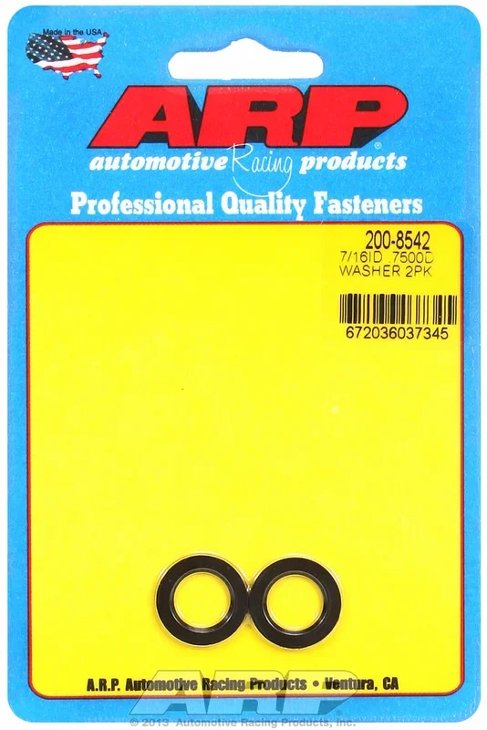 7/16 ID .750 OD black washers