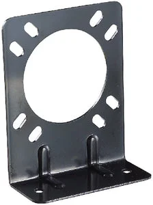 7WAY RV SOCKET MNT BRACKET-BLK
