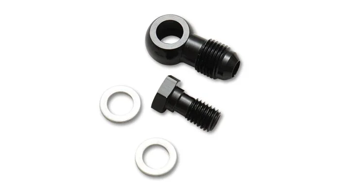 ‘-8AN Male Banjo Fitting 12mm x 1.5 Metric, Aluminum, w/ 2 Washers