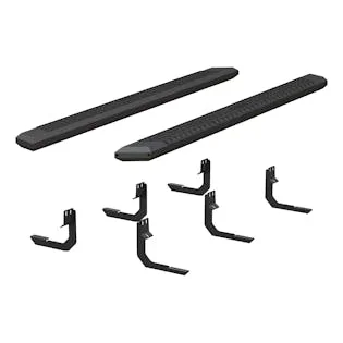 ARIES 2556042 AdvantEDGE 5-1/2in. x 85in. Black Aluminum Side Bars; Select Nissan Titan; XD