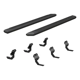 ARIES 2556048 AdvantEDGE 5-1/2in. x 91in. Black Aluminum Side Bars; Select Ford F-Series Crew