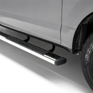 ARIES 4444050 6in. x 85in. Polished Stainless Oval Side Bars; Select Lincoln Navigator