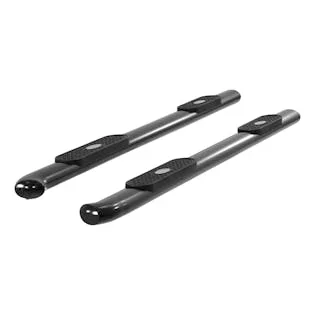 ARIES S223044 4in. Black Steel Oval Side Bars; Select Ford F-150; F-250; F-350; F-450; F-550
