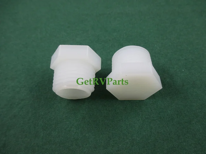 Atwood 91857 RV Water Heater Plastic Drain Plug 2 Pack 1/2 inch