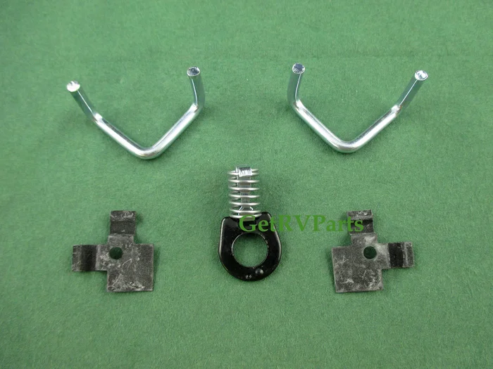 Atwood 91858 RV Water Heater Door Hinge Latch Catch Holder Metal Kit