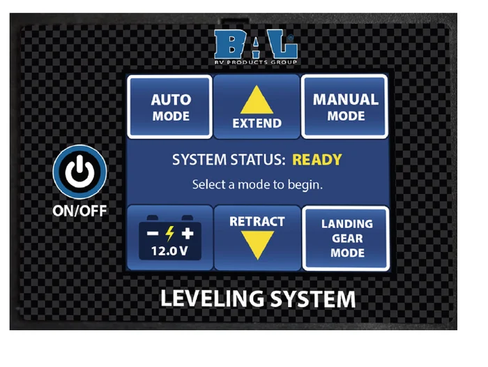 BAL 20300581 RV Touch Screen for Fifth Wheel Applications LS 4.4 & 6.6 Electric Leveling System