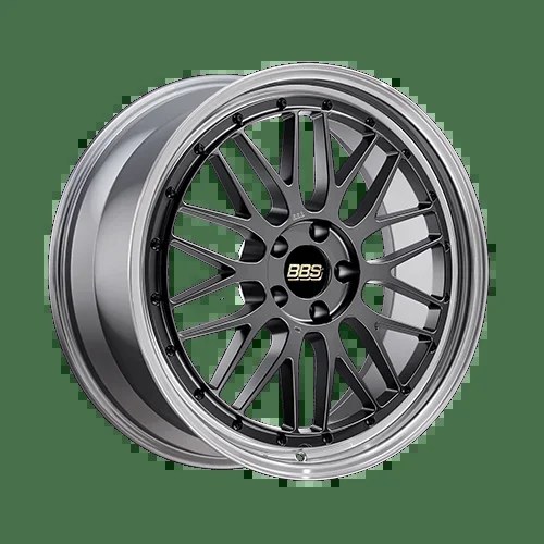 BBS LM 20″ 5×112 Diamond Black Center Diamond Cut Lip