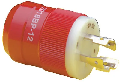 CHARGER PLUG(MALE) 12V RED