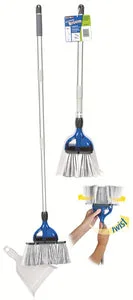 COLLAPSIBLE BROOM W/DUST PAN