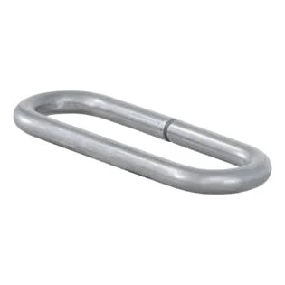 CURT 49950 Raw Steel Weld-On Safety Chain Loop (10,000 lbs. Capacity)
