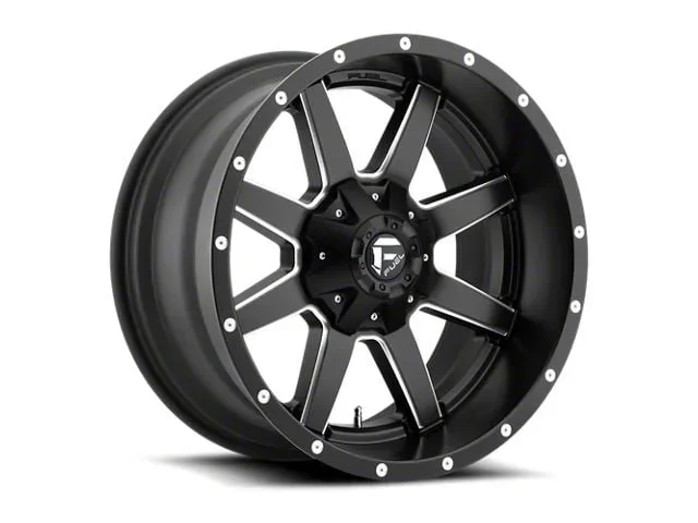 Fuel Wheels Maverick Matte Black Milled 8-Lug Wheel; 18×9; 1mm Offset (20-26 Silverado 3500 HD SRW)Find parts that fit my vehicle