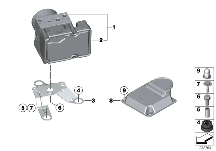 Genuine BMW 34516881325 F25 F26 Rp Hydraulic Unit Dsc (Inc. X4 30dX & X3)