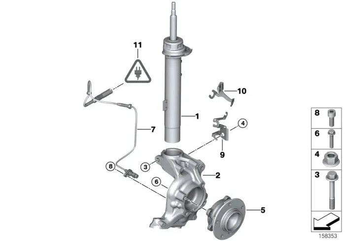 Genuine BMW 34526870075 E93 E87 Dsc Pulse Generator, Front (Inc. 318i, 135i & 328i)