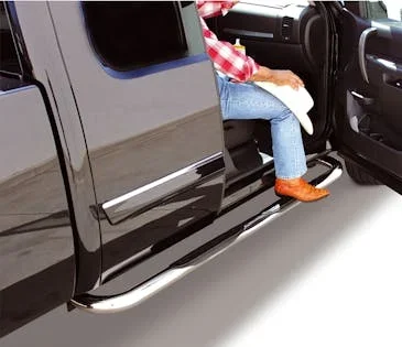 Go Rhino 4506PS 4000 Series Side Steps with Mounting Brackets Kit – Polished Stainless Steel