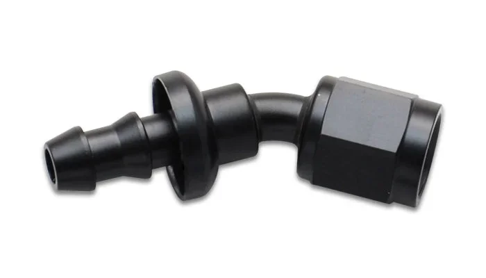 Push-on 30 deg. Hose End Elbow Fitting, Size: -6AN