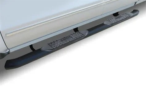 Raptor Series 1505-0428B 4 OE Style Curved Oval Step Bars Black E-Coated
