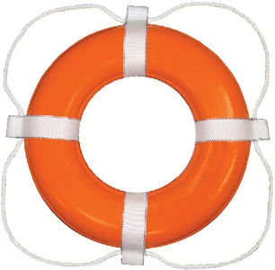 RING BUOY 24IN ORANGE FOAM
