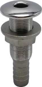 S/S THRU-HULL 1-1/8IN W/HOSE
