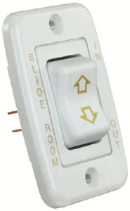 SINGLE SLIDEOUT SWITCH WHITE
