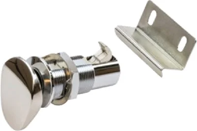 SS PUSH BUTTON LATCH-OVAL
