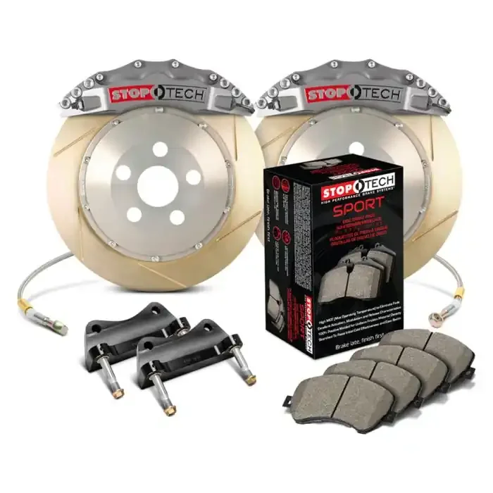 StopTech 83.111.6700.R3 Trophy Sport Big Brake Kit – Front – 355x32mm Slotted & Zinc Coated – STR-60 Anodized