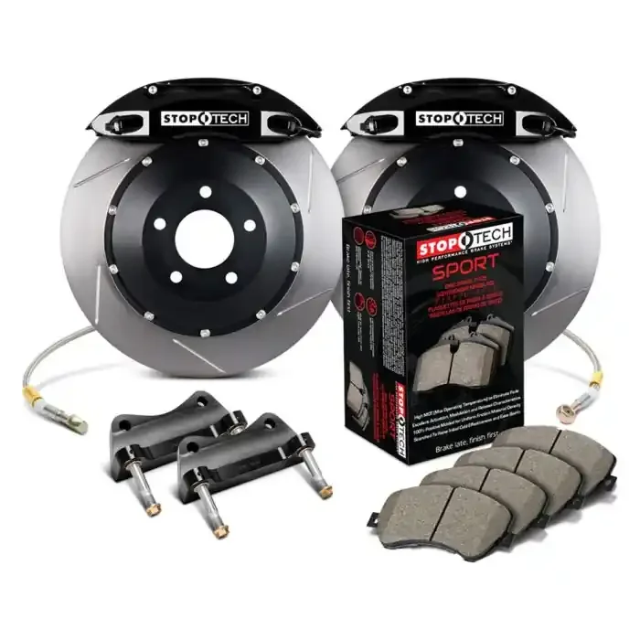 StopTech 83.130.4700.51 Sport Big Brake Kit – Front – 355x32mm Slotted – ST-40 Black