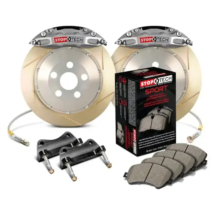 StopTech 83.135.0047.R3 Trophy Sport Big Brake Kit – Rear – 355x32mm Slotted & Zinc Coated – STR-40 Anodized