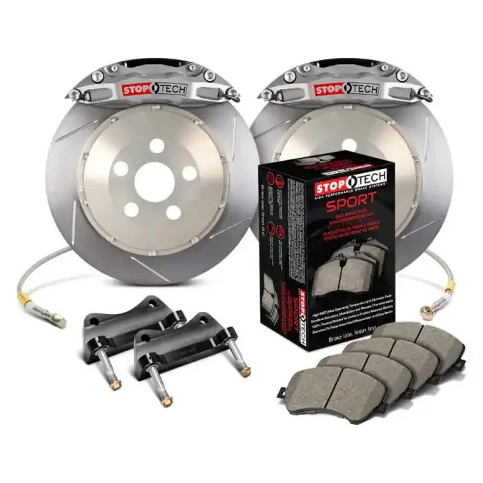 StopTech 83.838.4700.R1 Trophy Sport Big Brake Kit – Front – 355x32mm Slotted – STR-40 Anodized