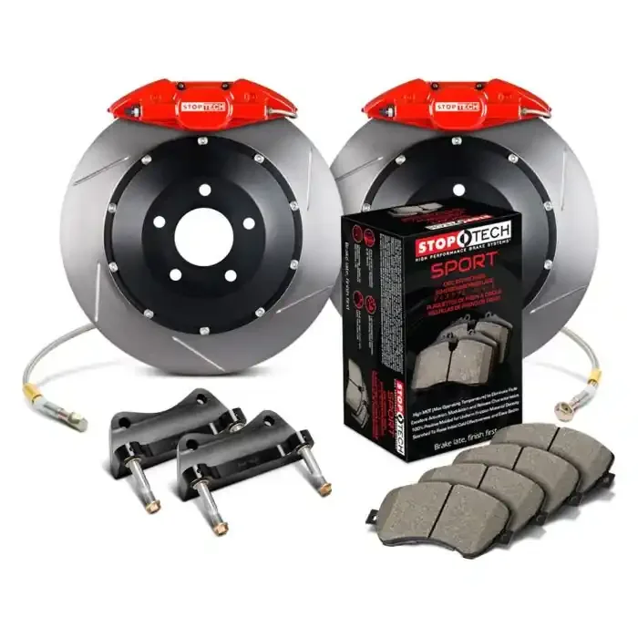StopTech 83.841.002G.71 Sport Big Brake Kit – Rear – 345x28mm Slotted – ST-22 Red