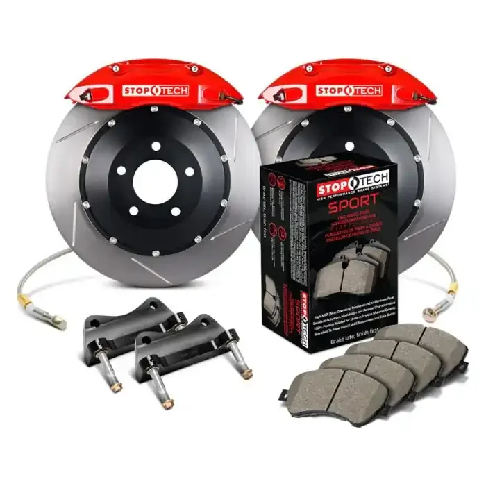 StopTech 83.857.4700.71 Sport Big Brake Kit – Front – 355x32mm Slotted – ST-40 Red