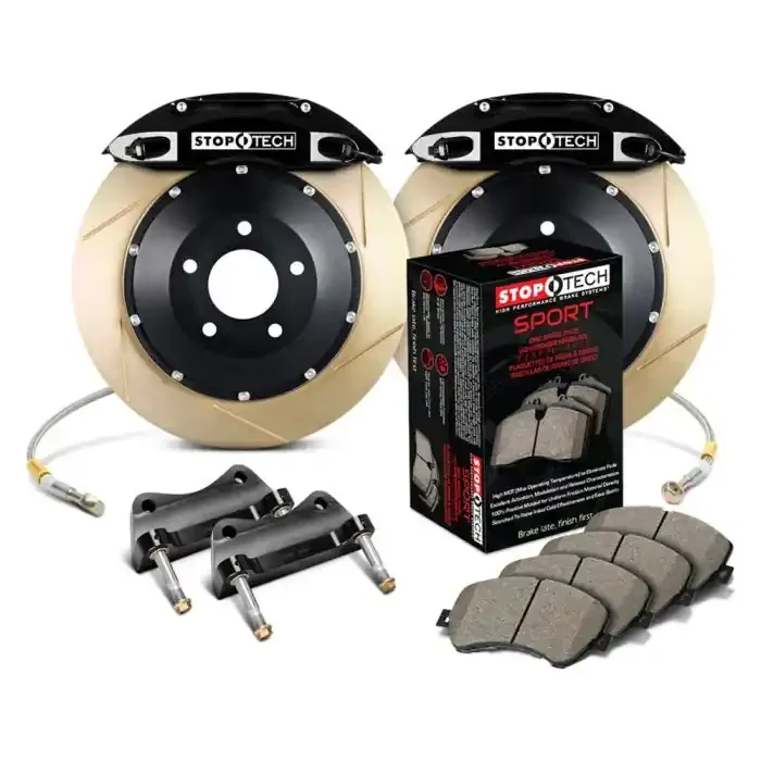 StopTech 83.B33.004G.53 Sport Big Brake Kit – Rear – 345x28mm Slotted & Zinc Coated – ST-40 Black