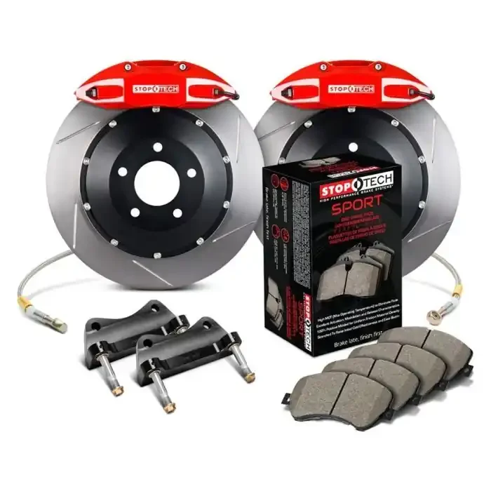 StopTech 83.B38.0058.71 Sport Big Brake Kit – Rear – 380x32mm Slotted – ST-41 Red