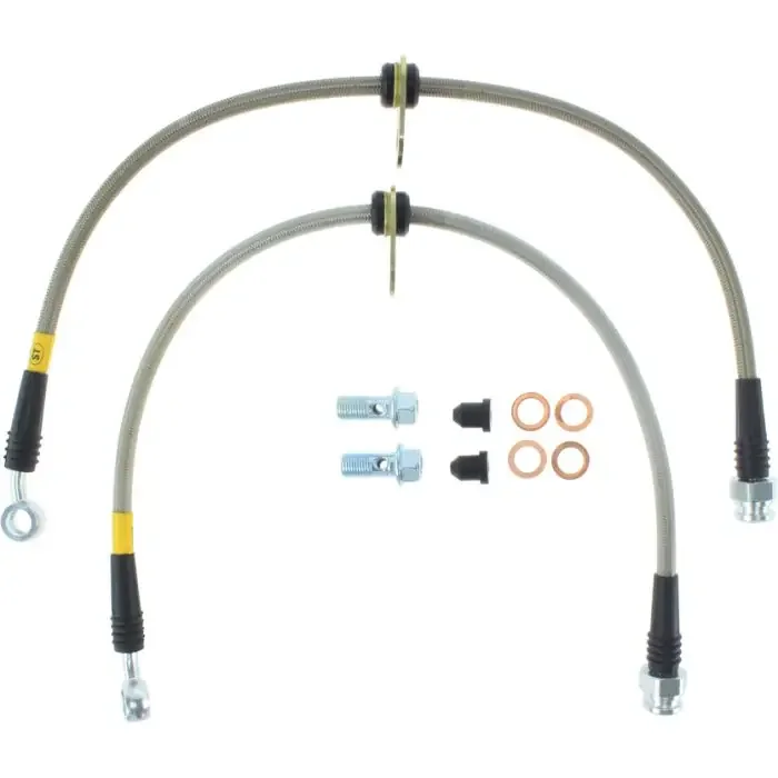 StopTech 950.40007 – Stainless Steel Brake Lines; Front