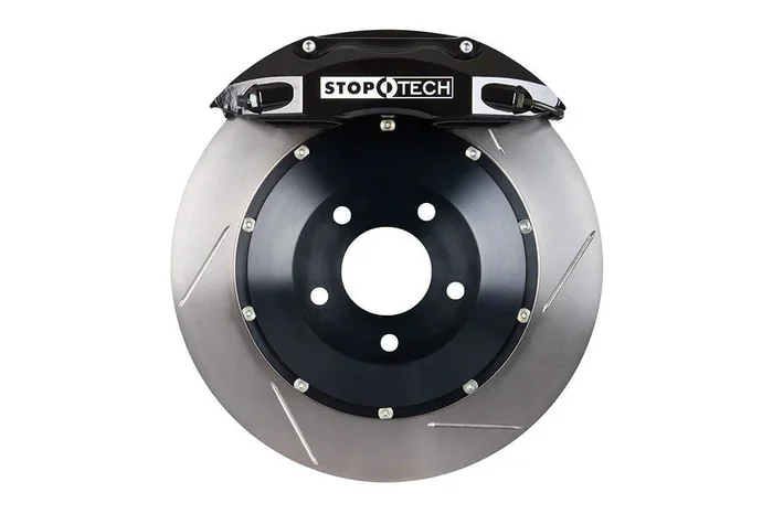 Stoptech ST-40 Big Brake Kit Front 332mm Black Slotted Rotors – Subaru Models (inc. 2002-2007 WRX)