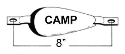 STRAP ZINC 1-1/4 X 3 X 6
