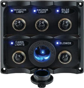 TOGGLE SWITCH(5) PANEL W/LED