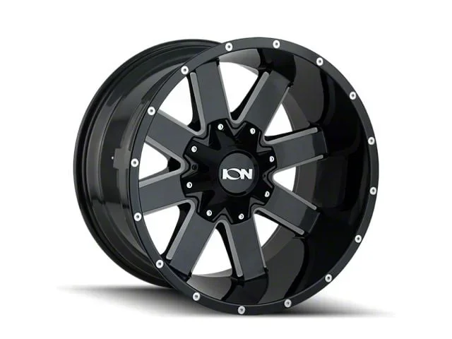 TYPE 141 Gloss Black Milled 6-Lug Wheel; 17×9; 18mm Offset (07-13 Silverado 1500)Find parts that fit my vehicle