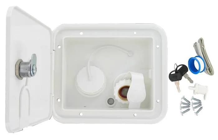 Valterra A01-2000VP RV Gravity City Water Inlet Hatch White