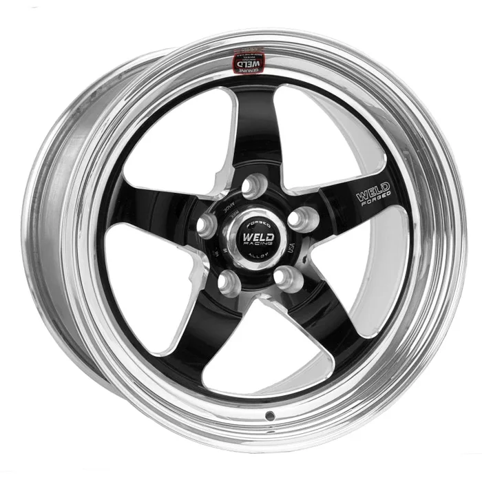 Weld S71 18×9.5 / 5×4.75 BP / 6.6in. BS Black Wheel (High Pad) – Non-Beadlock