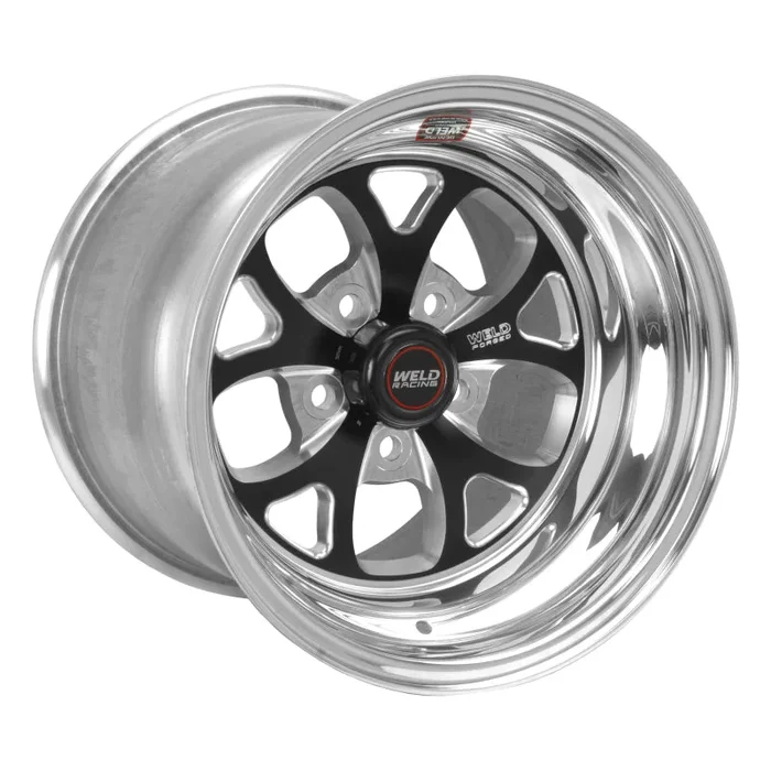 Weld S76 15×8.33 / 5×4.5 BP / 3.5in. BS Black Wheel (Low Pad) – Non-Beadlock