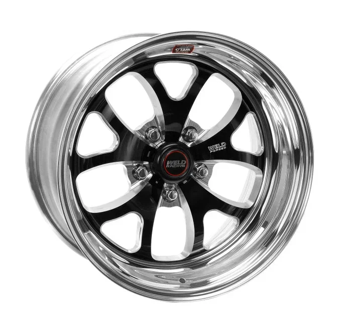 Weld S76 17×11 / 5×4.75 BP / 7.8in. BS Black Wheel (Medium Pad) – Non-Beadlock