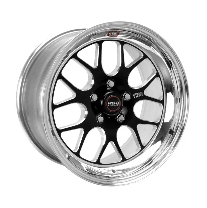 Weld S77 17×9 / 5×4.75 BP / 4.9in. BS Black Wheel (Low Pad) – Non-Beadlock