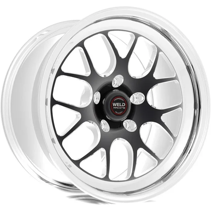 Weld S77 18×11 / 5×4.5 BP / 7.7in. BS Black Wheel (Low Pad) – Non-Beadlock