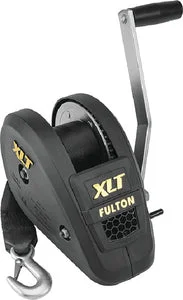 WINCH 1500LB BLACK W/ STRAP