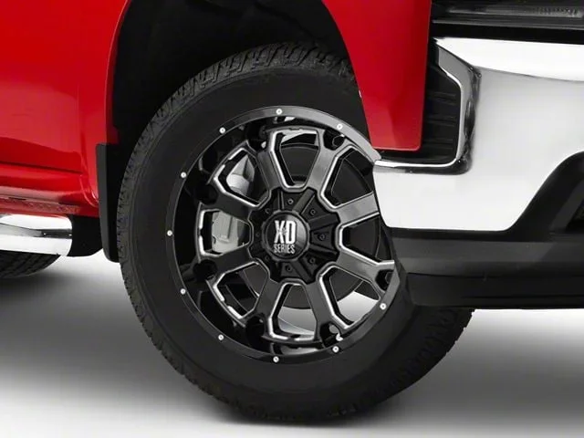 XD Buck 25 Gloss Black Milled 6-Lug Wheel; 20×10; -24mm Offset (19-26 Silverado 1500)Find parts that fit my vehicle